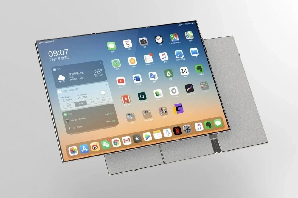 مفهوم هاتف ثلاثي الطي ملفت للنظر من OPPO!