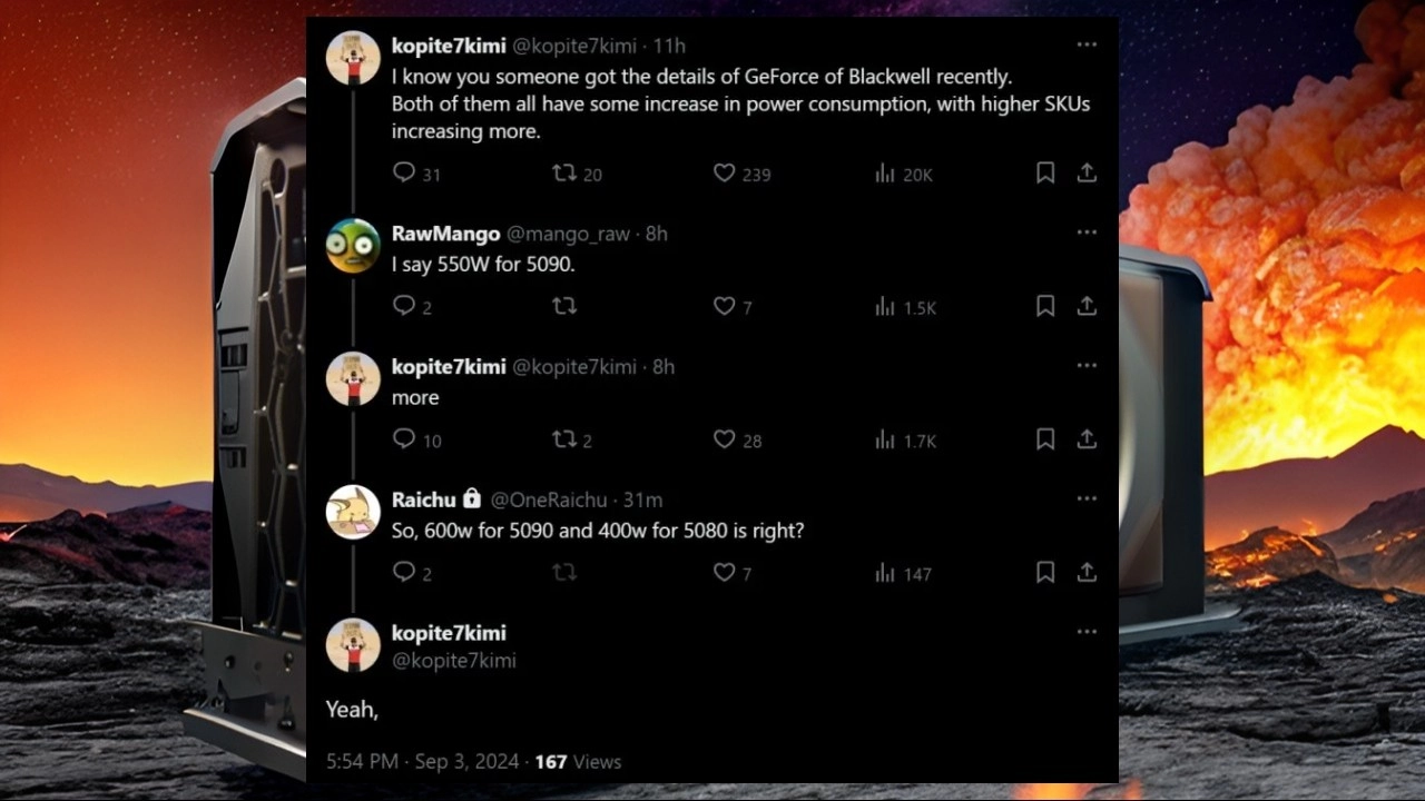 NVIDIA RTX 5090 في استهلاك الطاقة ينافس الفرن!