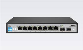 D-Link 8 Port Full PoE Gigabit Smart Switch with 2 SFP DGS-F1100-10PS
