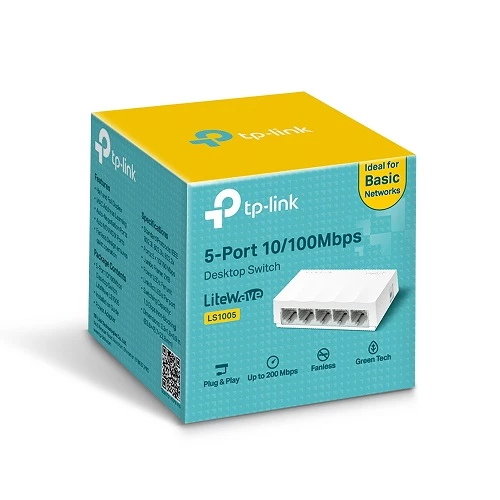TP-Link 5 портовый Desktop коммутатор LS1005