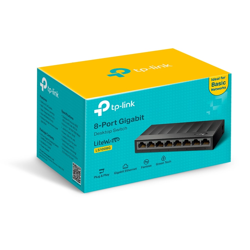 TP-Link 8 Port Gigabit Desktop Switch LS1008G