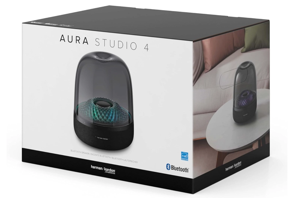 مكبر صوت بلوتوث Harman Kardon Aura Studio باللون الأسود (HKLUNABLKEU)