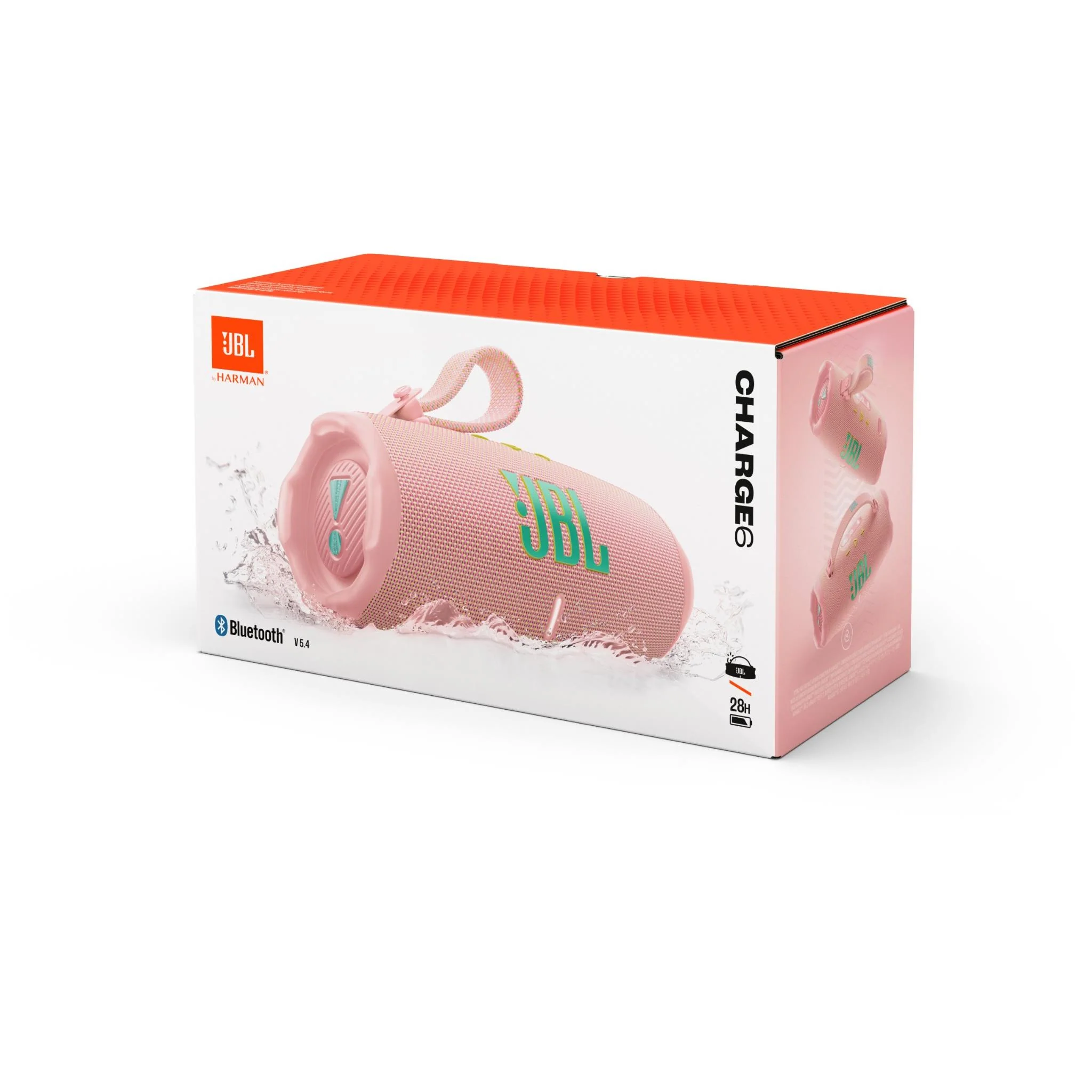 Портативная колонка JBL Charge 6, Розовая (JBLCHARGE6PINK)