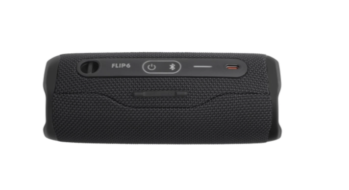 مكبر صوت محمول JBL Flip 6 باللون الأسود (JBLFLIP6BLK)