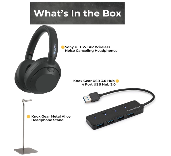 Беспроводные наушники Sony WH-ULT900N, Чёрные (WH-ULT900N/BCE)