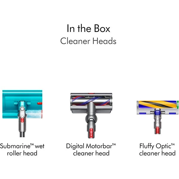 مكنسة كهربائية Dyson V15s Detect Submarine SV47 أصفر نيكل