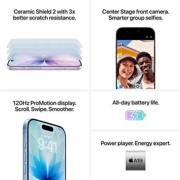 iPhone 17 Только eSIM 256 ГБ Туманно-Синий