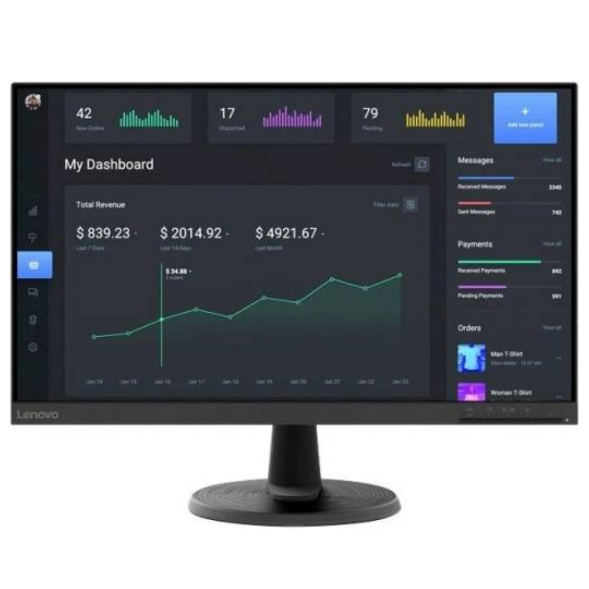 Lenovo Monitor C24-40 (63DCKAT6UK-G)