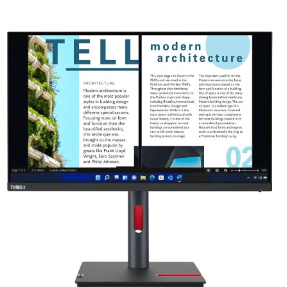 Lenovo Monitor ThinkVision P24h-30 (63B3GAT6UK)