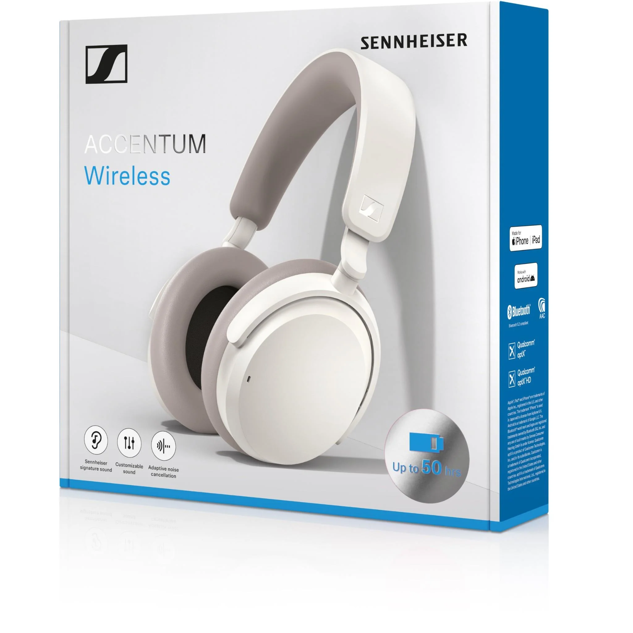 Sennheiser Accentum Wireless Headset White (700175)