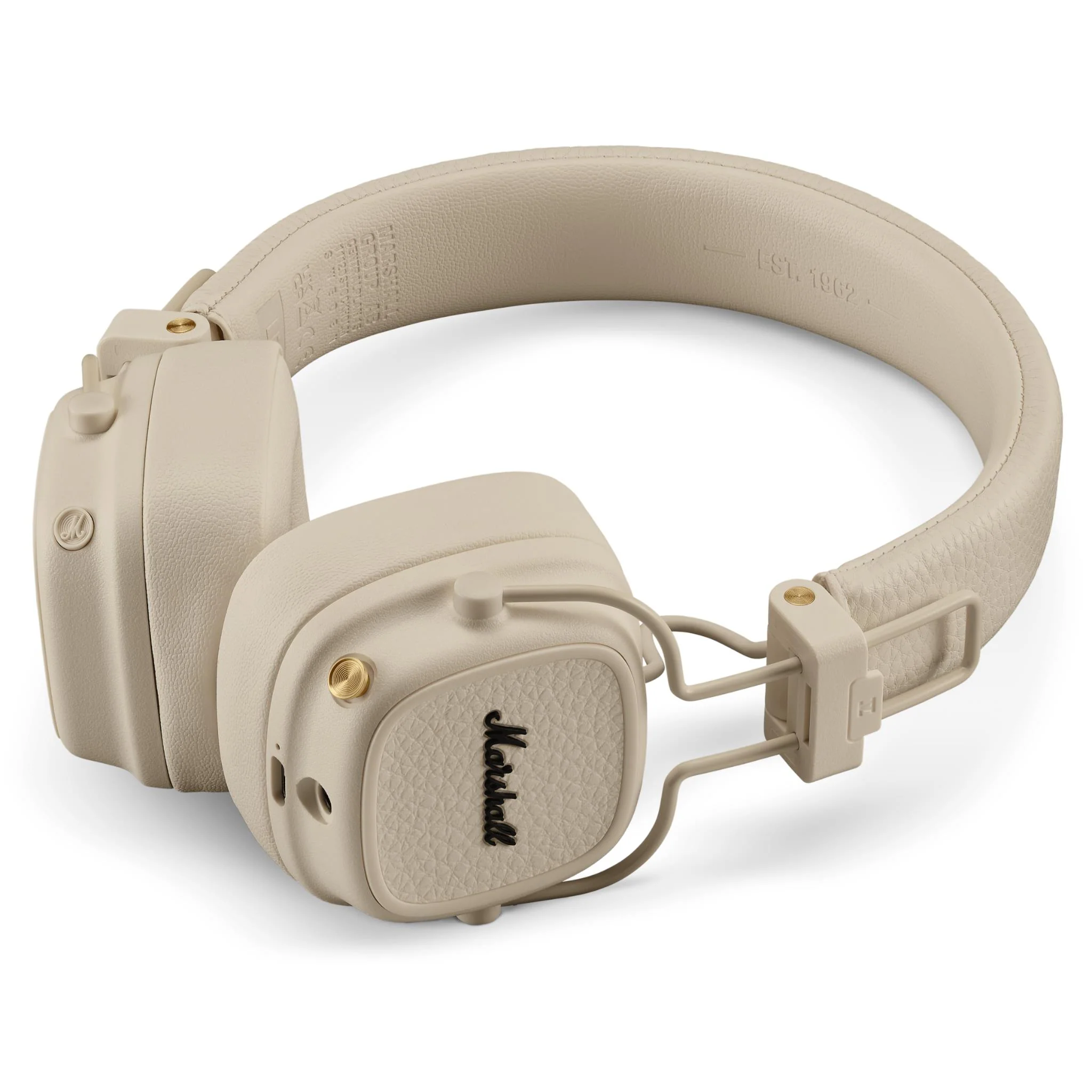 Беспроводные наушники Marshall Major V, Кремовые (7340055401111)