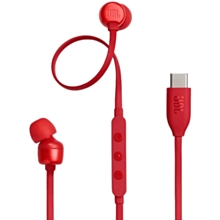 JBL T310C Wired In-Ear Headphones,red