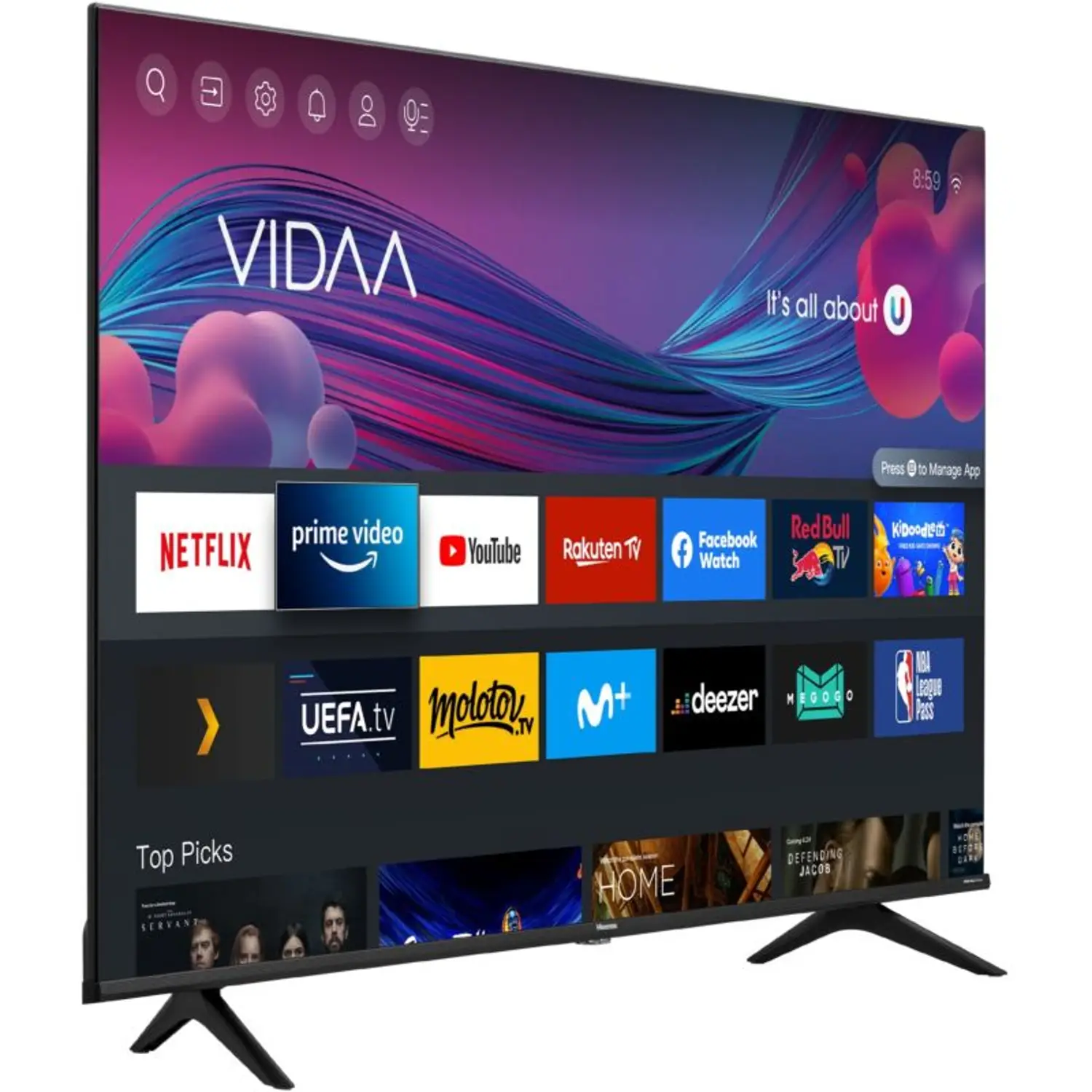 Hisense 43 inch LED 4K UHD Smart TV A62QS