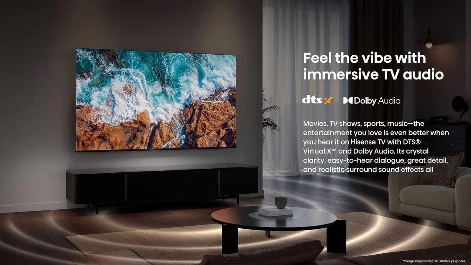 تلفزيون Hisense ذكي 55 بوصة LED 4K UHD موديل A61Q
