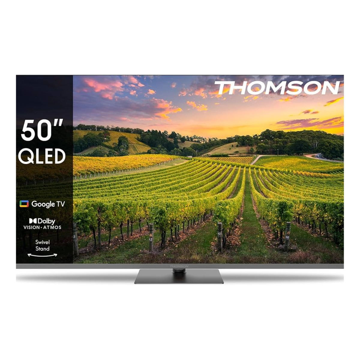 تلفزيون Thomson 50 بوصة QLED بقاعدة مركزية