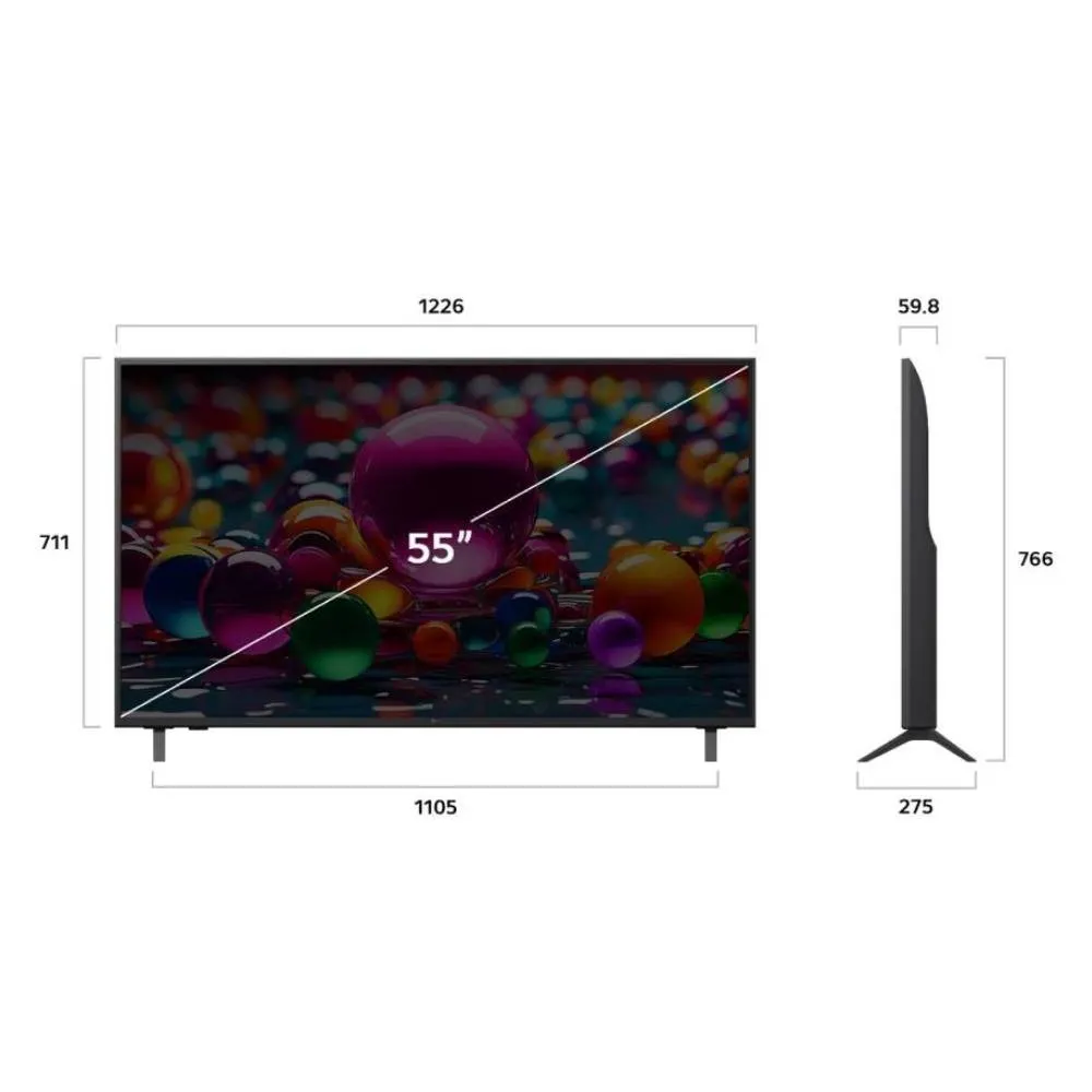 تلفزيون LG ذكي 55 بوصة UHD 4K موديل 55UA75009LA