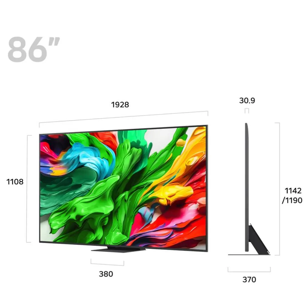 تلفزيون LG ذكي 86 بوصة QNED 4K موديل 86QNED86A6A