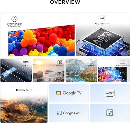 Смарт-телевизор TCL 55 дюймов 4K UHD серия P6K (55P6K)