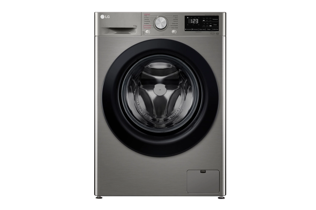 LG Washing Machine F4V3ES6S Platinum Silver