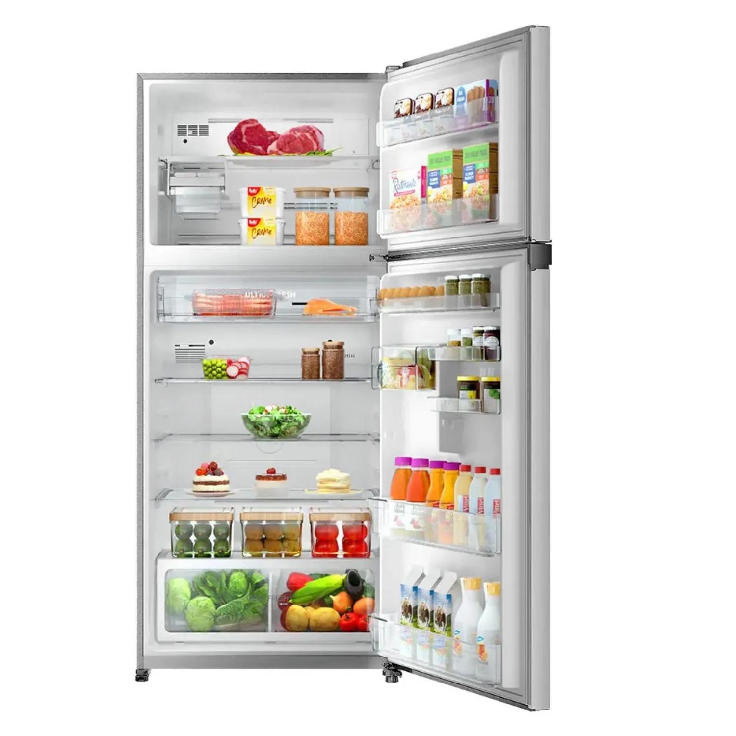 ثلاجة توشيبا بفريزر علوي 835 لتر أبيض (GR-RT835WE-WH)