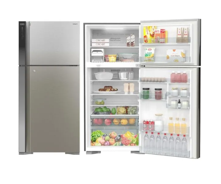 Hitachi French Door Refrigerator 760L Black Stainless (RV760BSL)