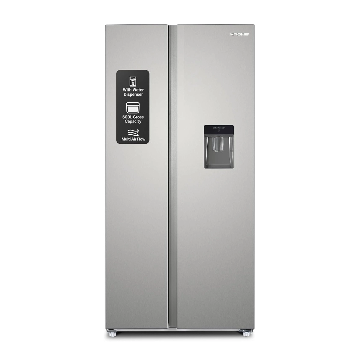 Krome Side-by-Side Refrigerator 600L (KR-SBS600WM)