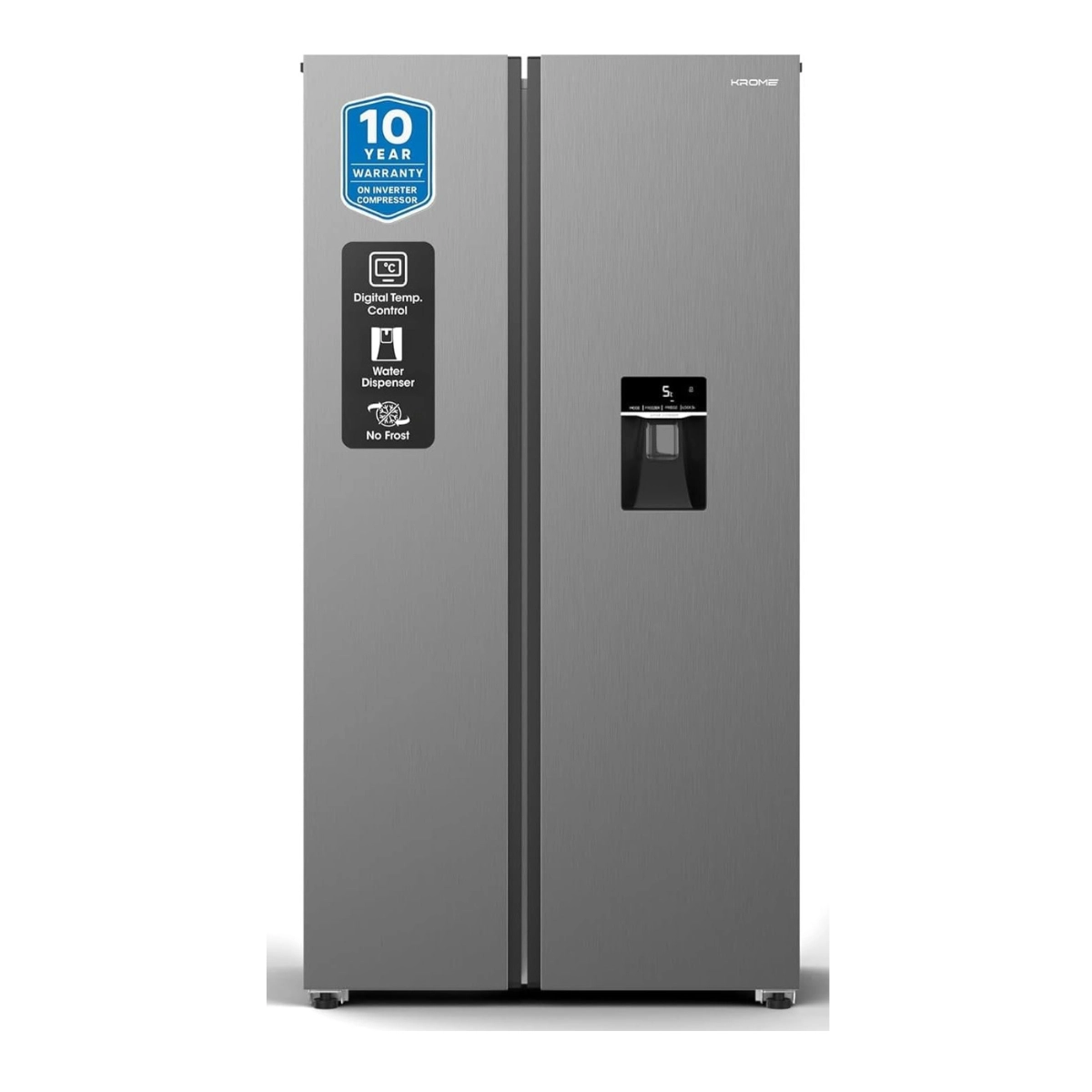 Krome Side-by-Side Refrigerator 700L Inverter (KR-SBS701WIH)