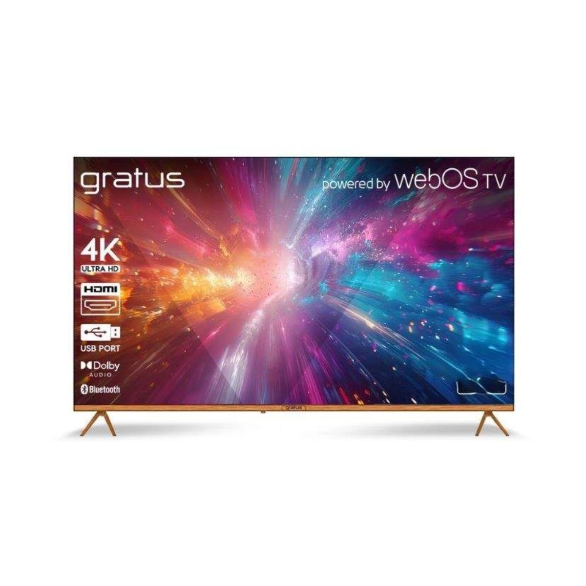 Gratus 70 inch 4K QLED WebOS Smart TV ThinQ AI Dolby Audio (LT70QW4K24H)