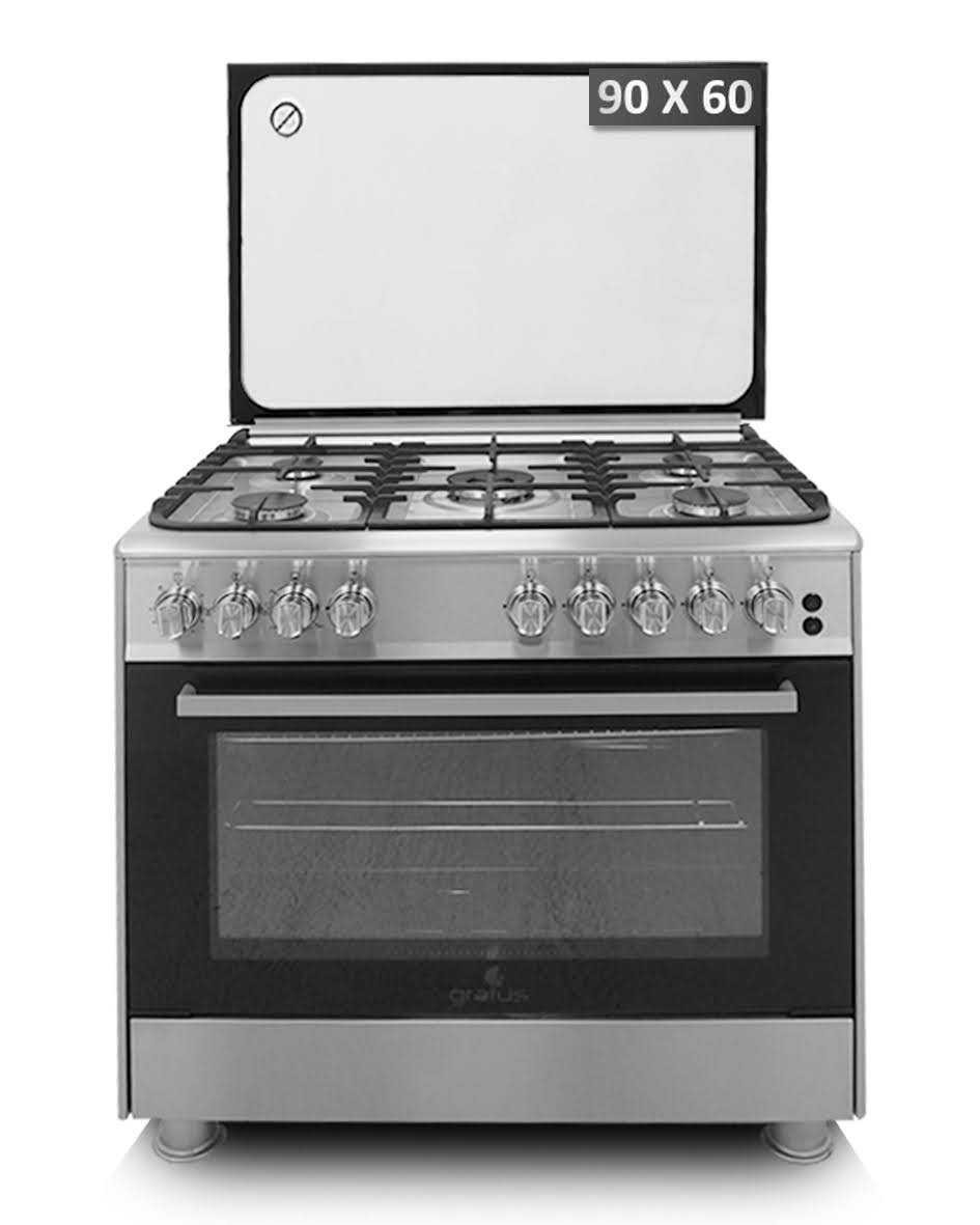 طباخ Gratus أمان كامل 90×60 مطفي (FCR905KTSS1)