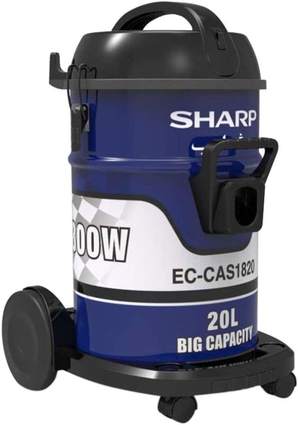 مكنسة Sharp 1800 واط برميل 20 لتر