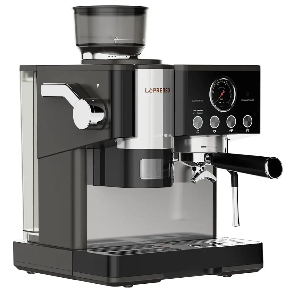 ماكينة قهوة LePresso نصف أوتوماتيكية 20 Bar Automated Tamping (LPYKFY22D01BK)