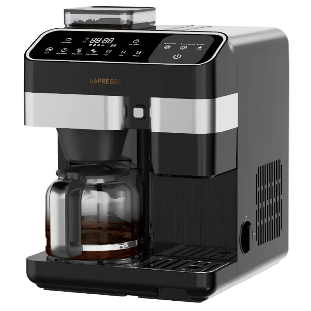 ماكينة قهوة LePresso Americano Pro للمشروبات الباردة والساخنة (LPYKFM12D03BK)