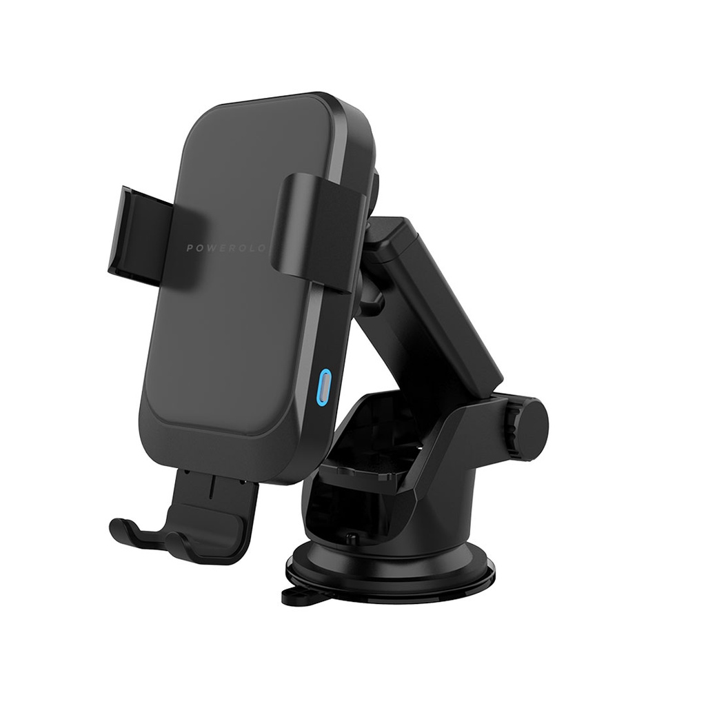Powerology Fast Wireless Charger Car Mount 7.5W/15W Auto-Open Function