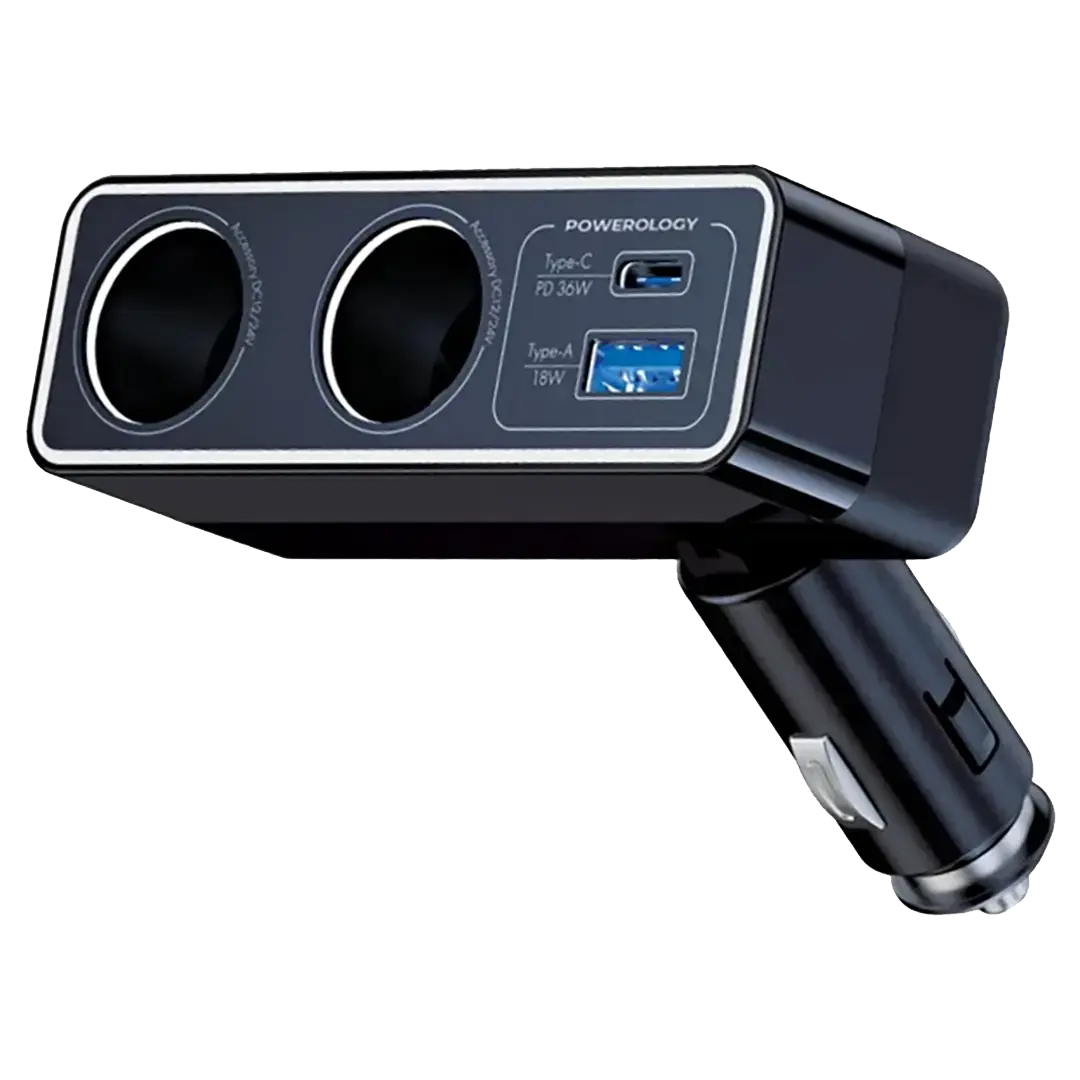 Автомобильное зарядное устройство Powerology Brio 54W