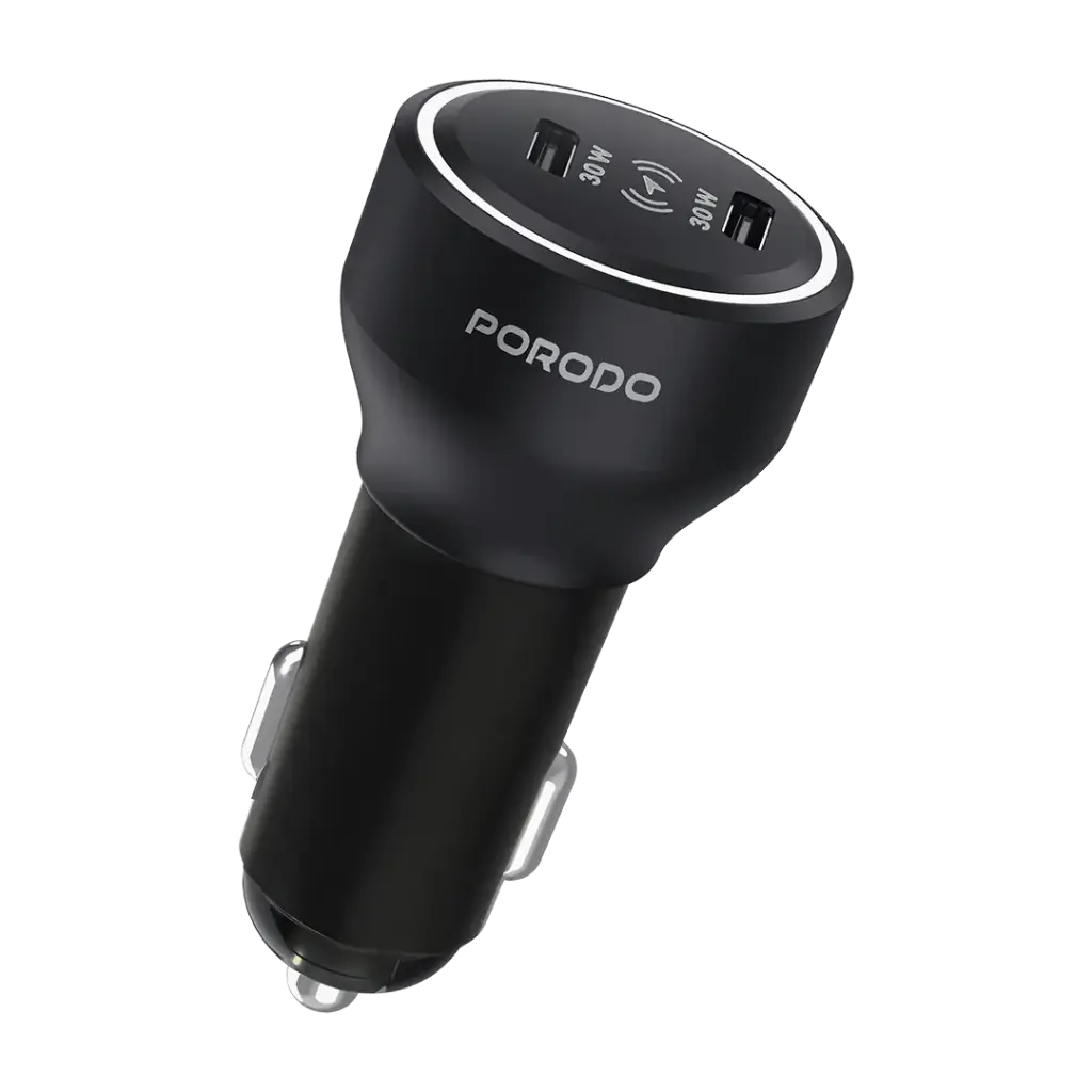 Porodo Velano Car Charger Dual USB-C Ports
