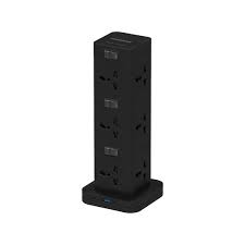 Porodo موزع طاقة ثلاثي الطوابق 12 AC مع USB-C PD و QC 3.0