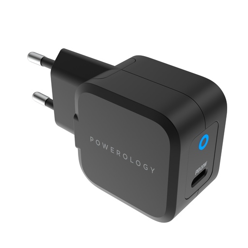 شاحن Powerology فائق الصغر GaN PD 20W EU