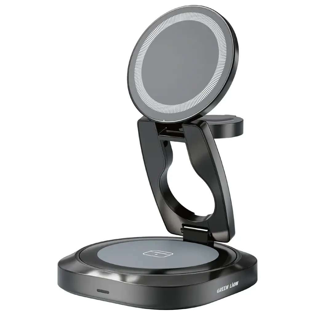 Green Lion Qi2.2 Mag Flex Foldable 3 In 1 Magnetic Wireless Charger 25W