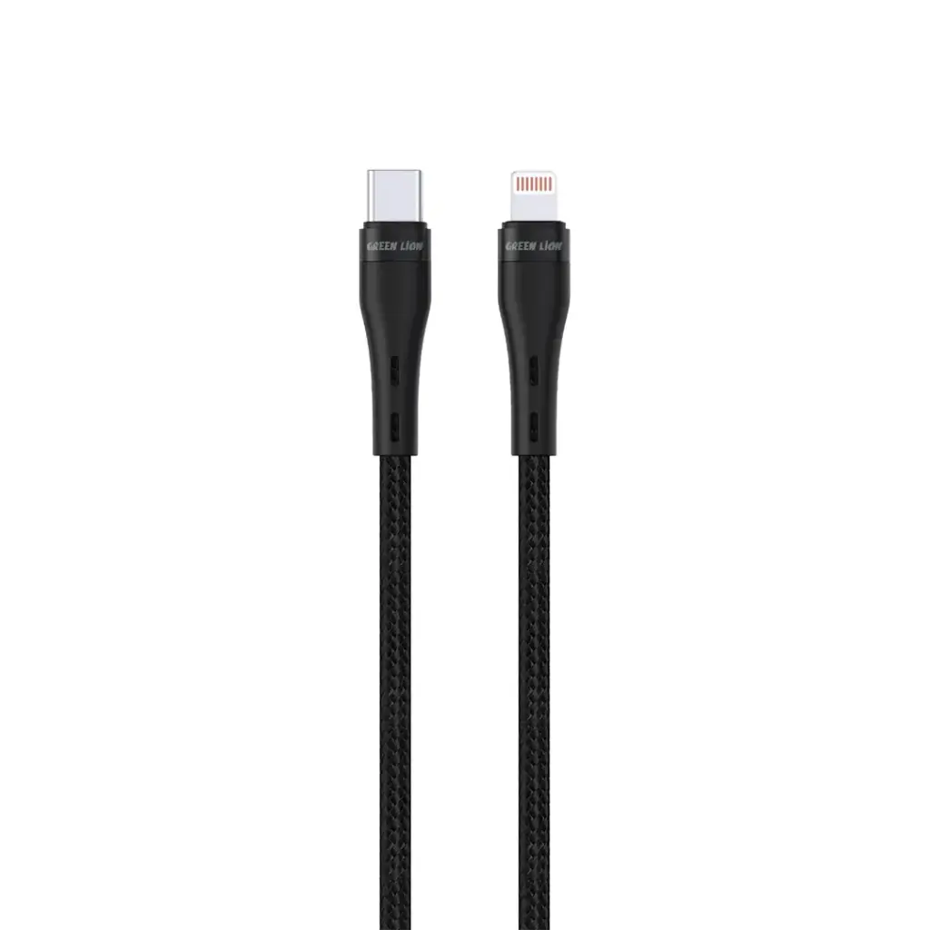 كابل Green Lion USB-C إلى Lightning مضفر بطول 5 متر 20 واط