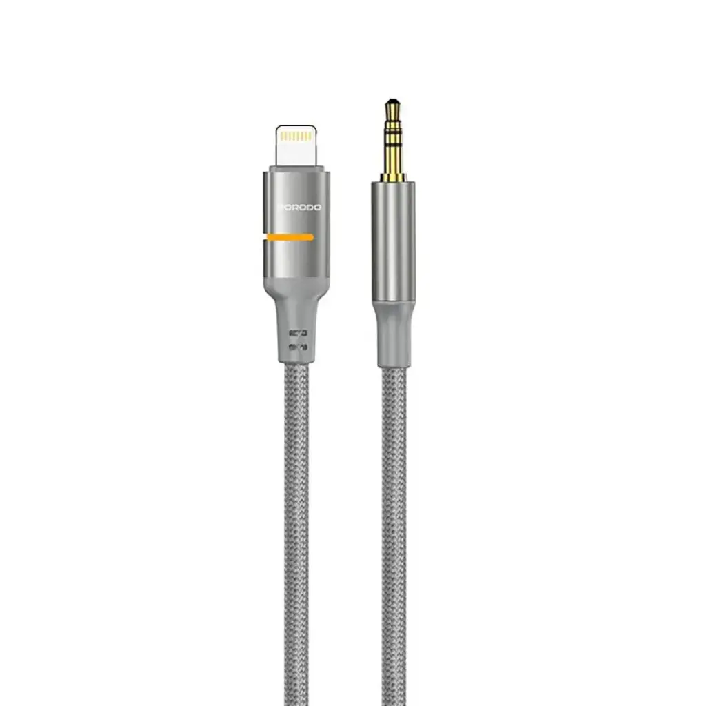 Porodo كابل AUX إلى Lightning بإضاءة LED