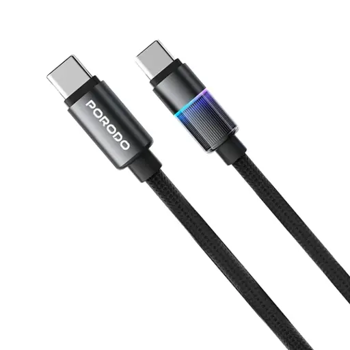 Porodo كابل ألومنيوم USB-C إلى USB-C بقدرة 240W