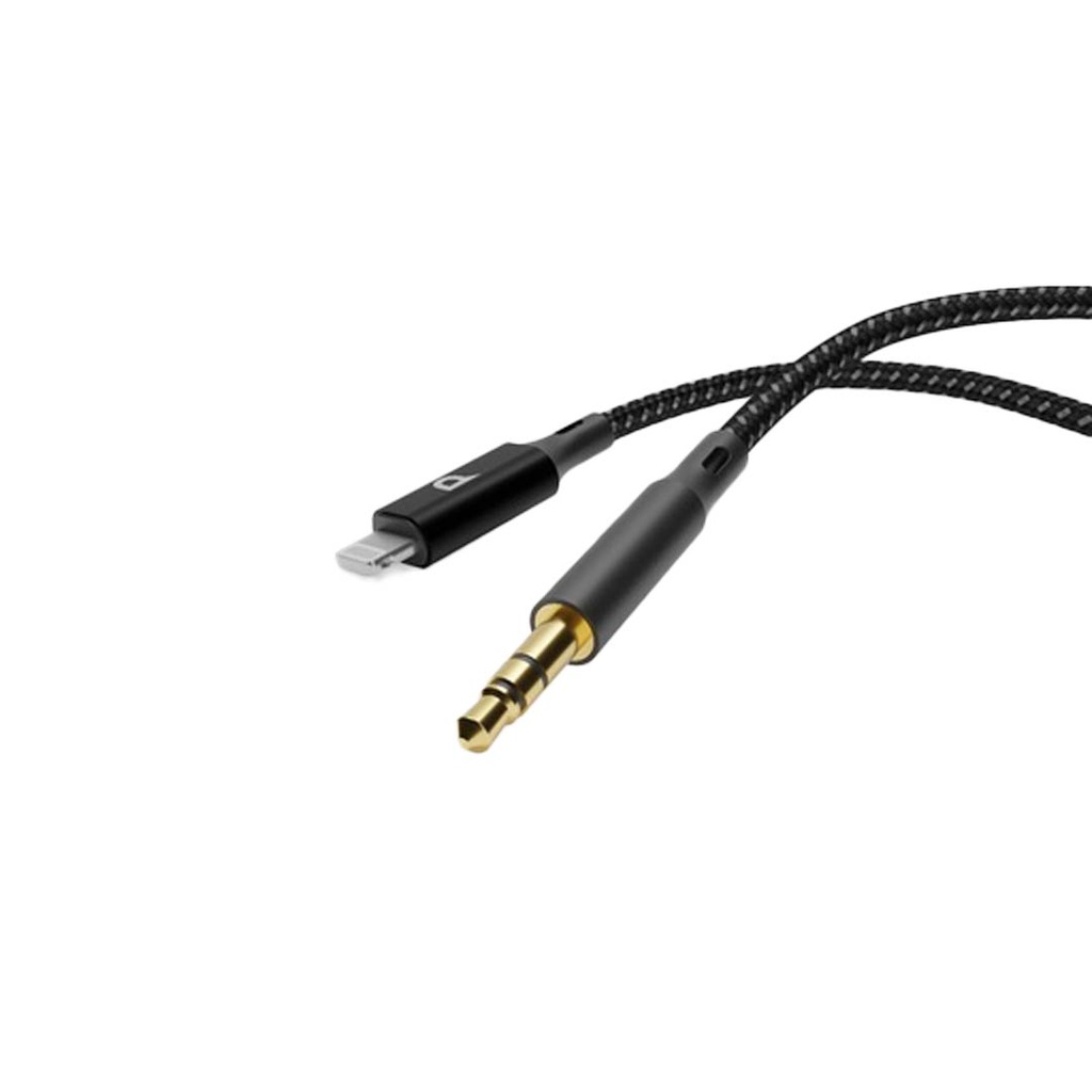 كابل Powerology AUX Lightning صوت مضفر 1.2م