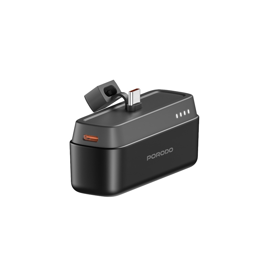 باور بانك Porodo سعة 5000mAh مع موصل Type-C