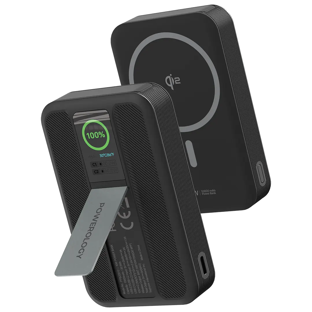 باورولوجي 10000mAh Qi2 آيفون 16 ماجسيف شحن ساعة بنك طاقة