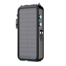 باورولوجي 16000mAh شمسي راديو FM مكبر صوت ضوء بنك طاقة
