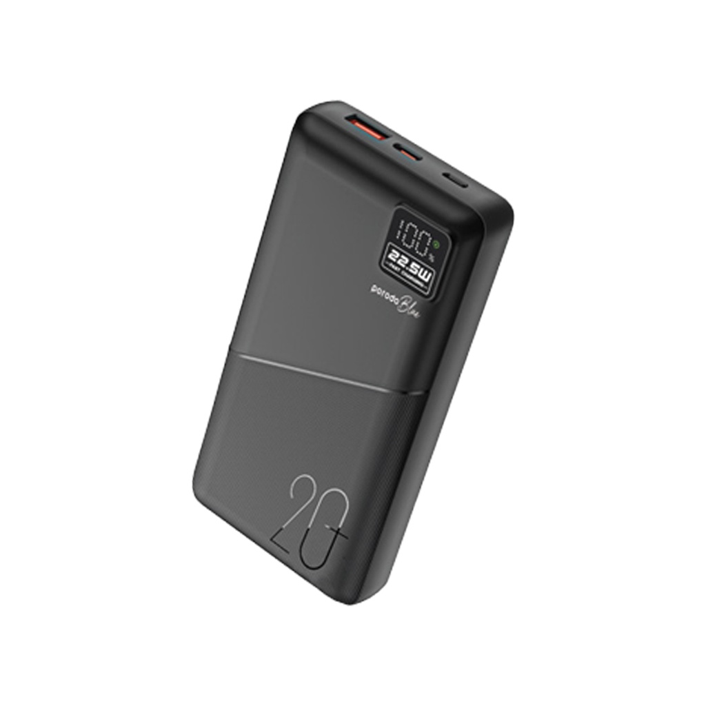 بورودو بلو باور بانك 20000 مللي أمبير شحن سريع QC3.0 PD20W (PB-PBFCH054-BK)