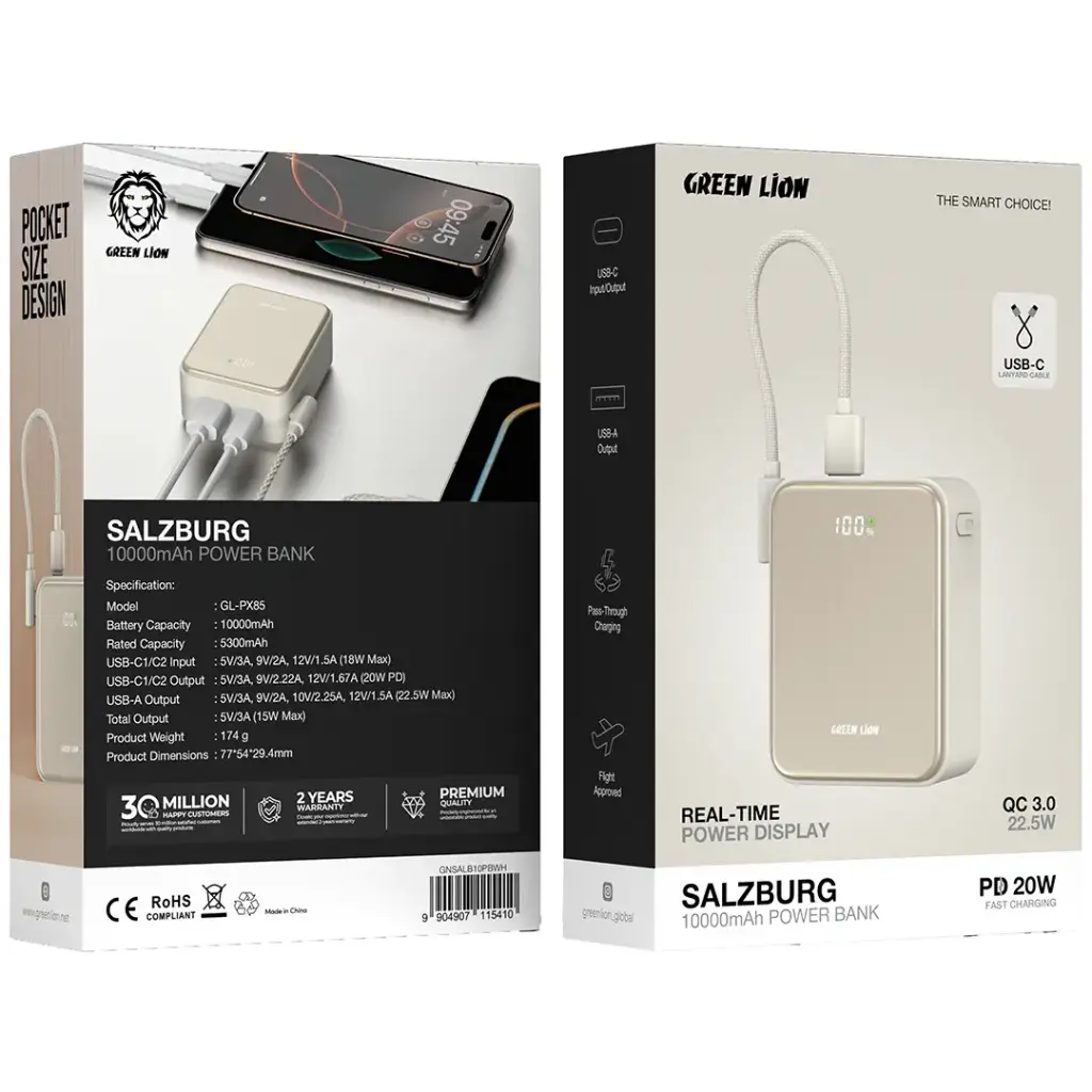 Green Lion Salzburg Внешний аккумулятор 10000mAh