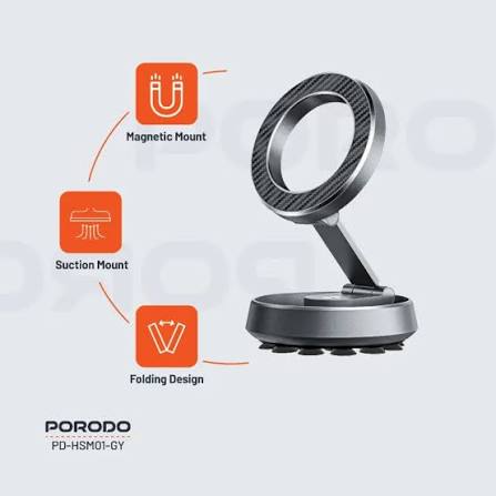 Porodo HS01 DUO Крепление MagSafe и Вакуум