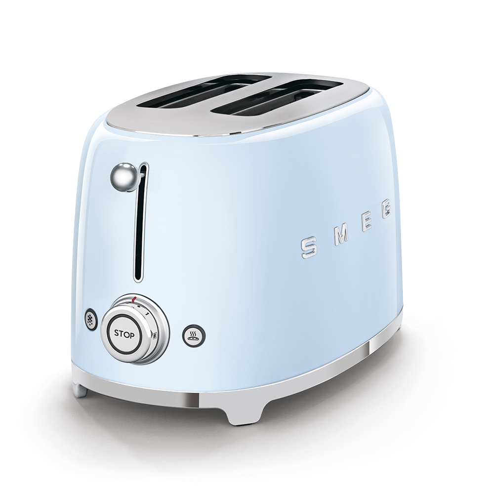 Smeg 2 Slice Toaster Pastel Blue (TSF01PBUK)