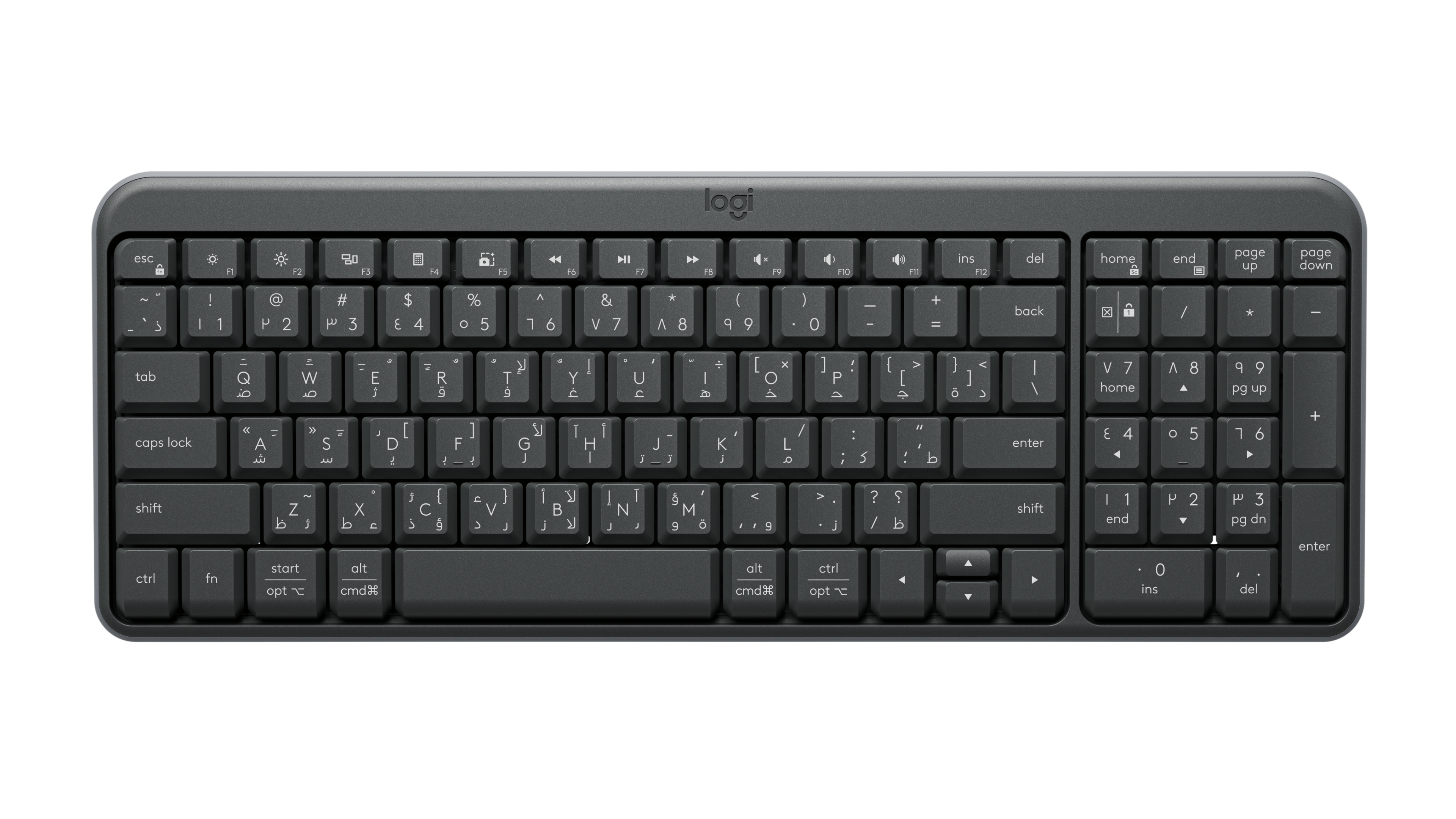Logitech لوحة مفاتيح بلوتوث لاسلكية مدمجة K250 E/A 920-013463